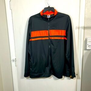 Starter track jacket 2X gray and orange